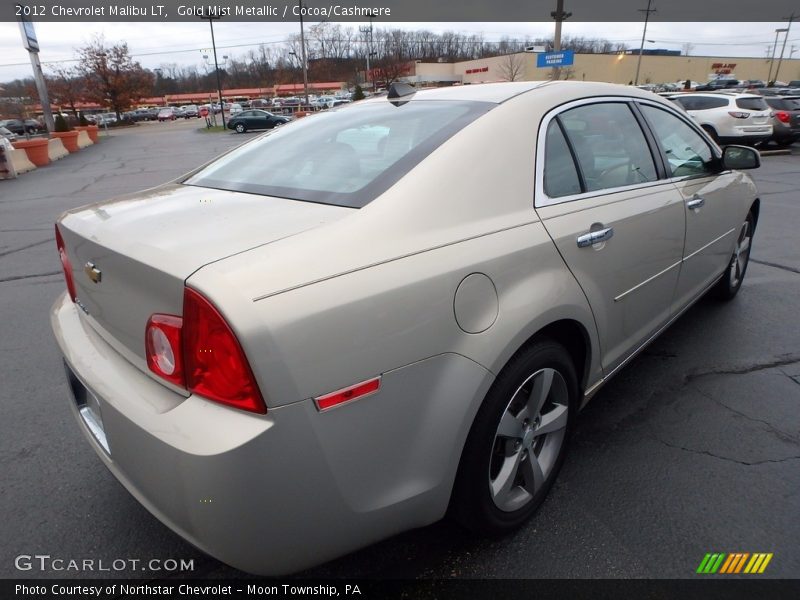 Gold Mist Metallic / Cocoa/Cashmere 2012 Chevrolet Malibu LT