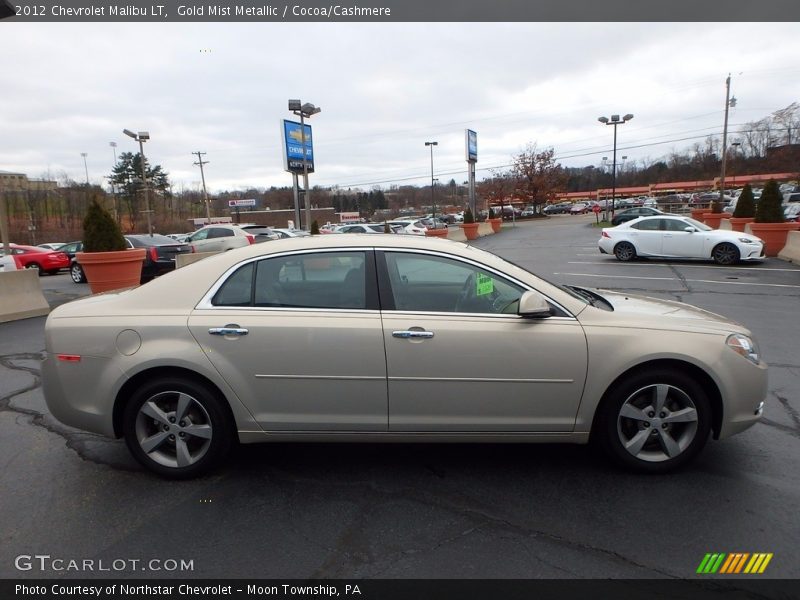 Gold Mist Metallic / Cocoa/Cashmere 2012 Chevrolet Malibu LT