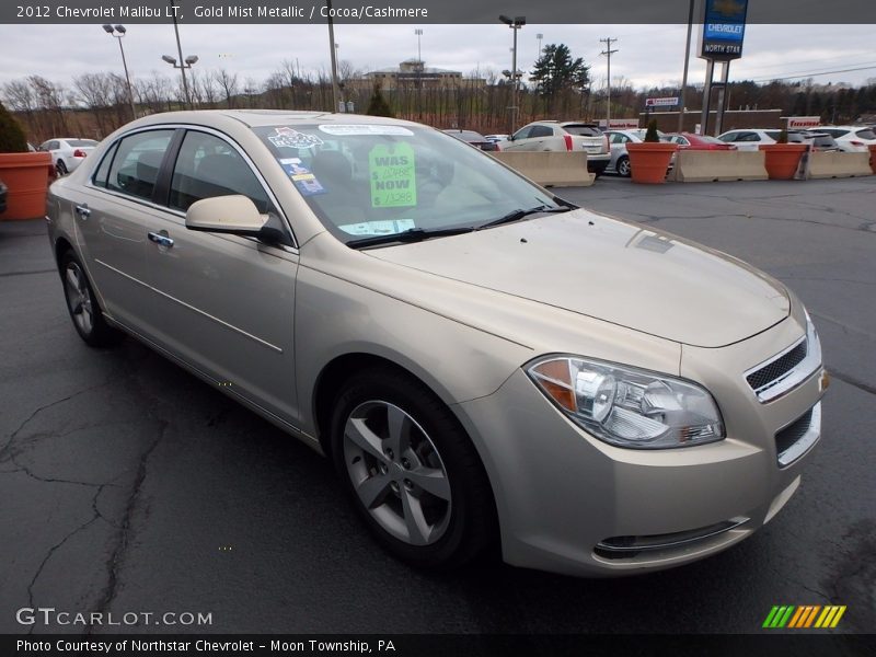 Gold Mist Metallic / Cocoa/Cashmere 2012 Chevrolet Malibu LT