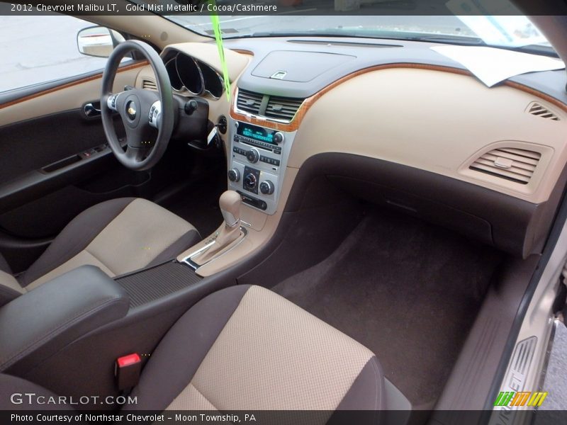 Gold Mist Metallic / Cocoa/Cashmere 2012 Chevrolet Malibu LT