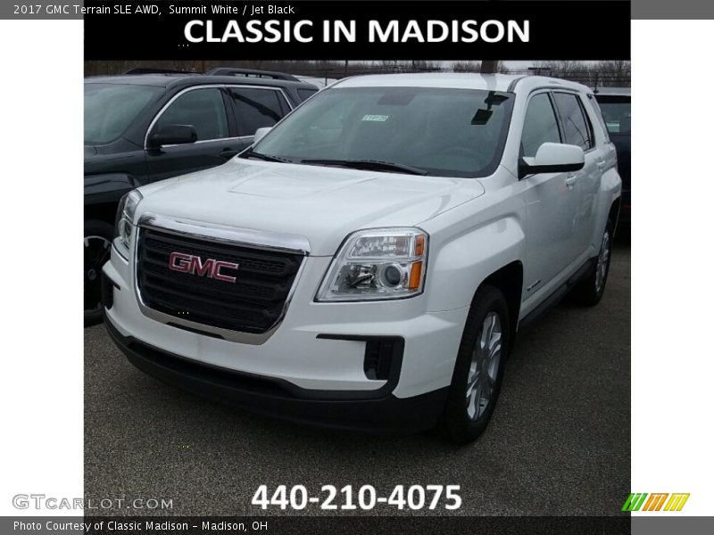 Summit White / Jet Black 2017 GMC Terrain SLE AWD