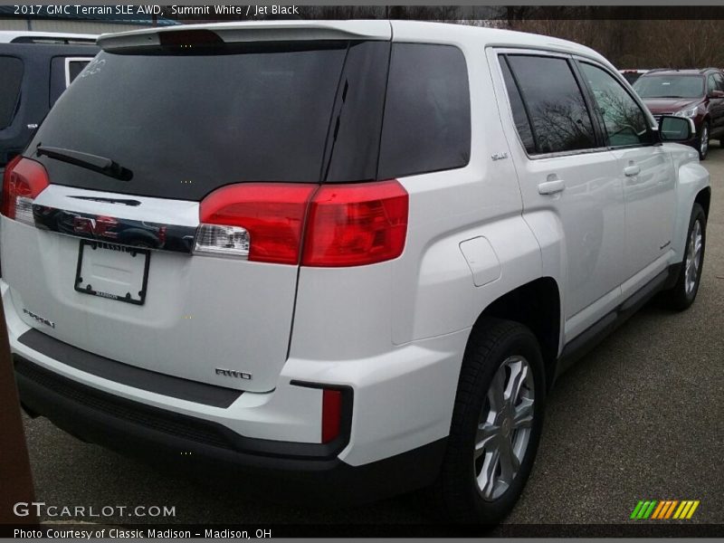 Summit White / Jet Black 2017 GMC Terrain SLE AWD