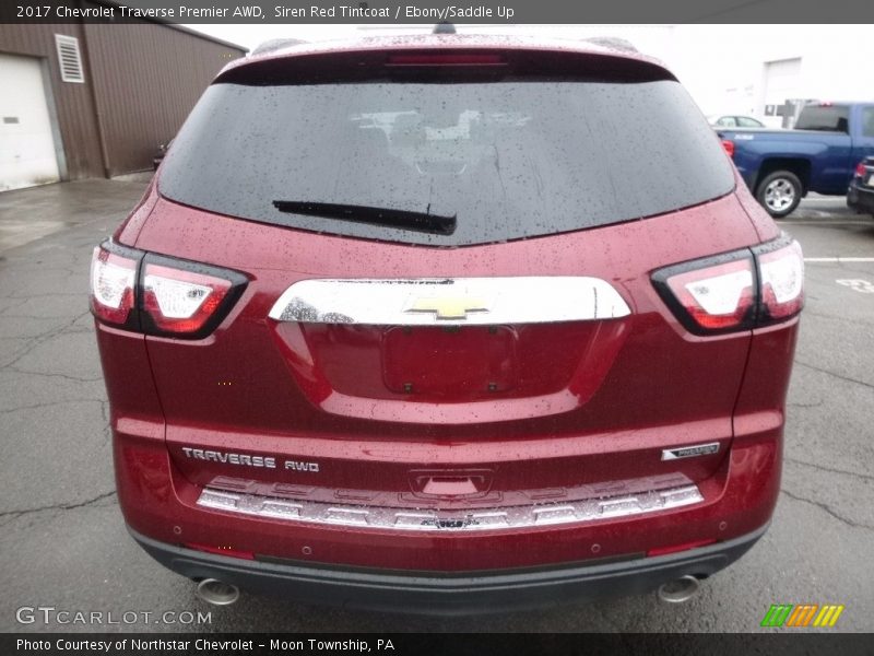 Siren Red Tintcoat / Ebony/Saddle Up 2017 Chevrolet Traverse Premier AWD