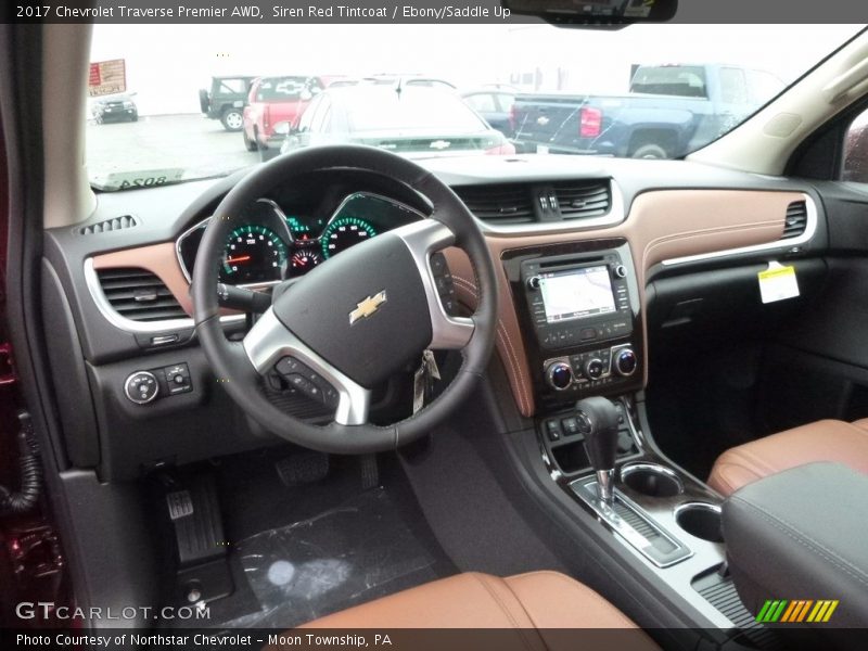  2017 Traverse Premier AWD Ebony/Saddle Up Interior