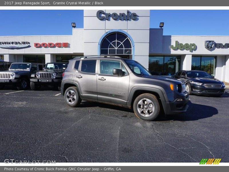 Granite Crystal Metallic / Black 2017 Jeep Renegade Sport