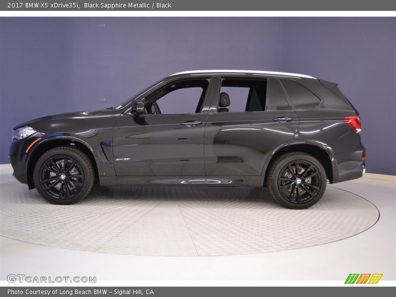 Black Sapphire Metallic / Black 2017 BMW X5 xDrive35i