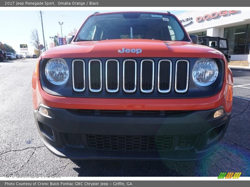 Omaha Orange / Black 2017 Jeep Renegade Sport