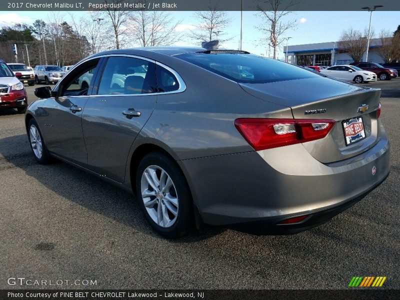 Pepperdust Metallic / Jet Black 2017 Chevrolet Malibu LT