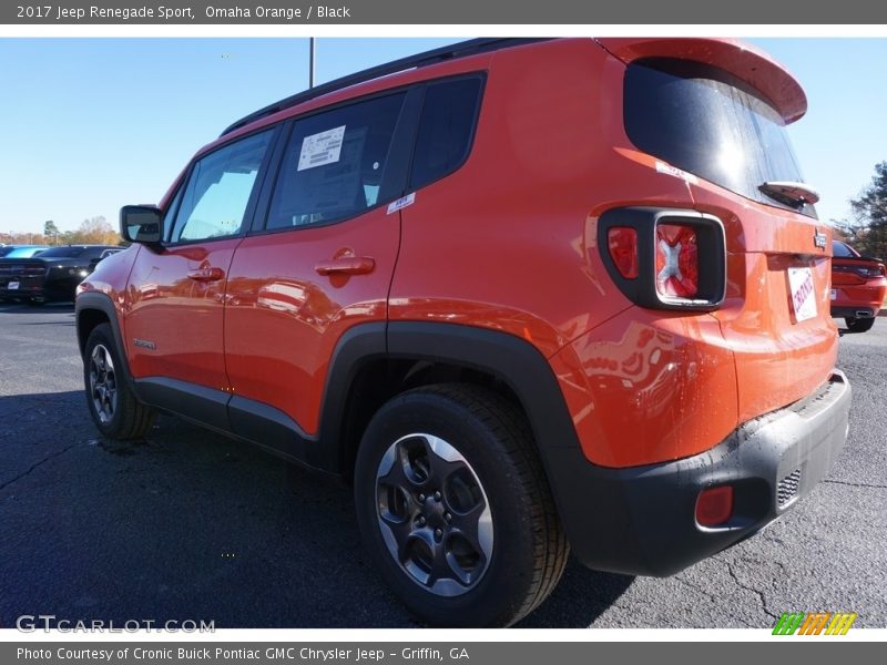 Omaha Orange / Black 2017 Jeep Renegade Sport