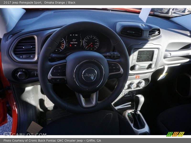 Omaha Orange / Black 2017 Jeep Renegade Sport