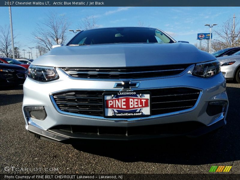 Arctic Blue Metallic / Jet Black 2017 Chevrolet Malibu LT
