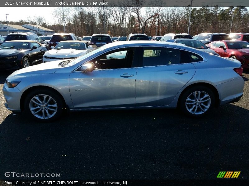 Arctic Blue Metallic / Jet Black 2017 Chevrolet Malibu LT