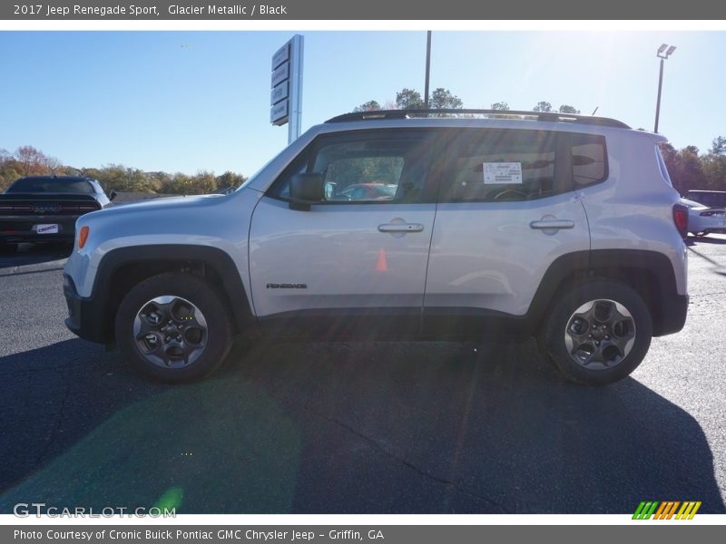 Glacier Metallic / Black 2017 Jeep Renegade Sport