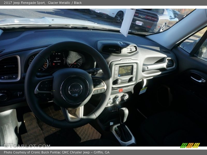 Glacier Metallic / Black 2017 Jeep Renegade Sport