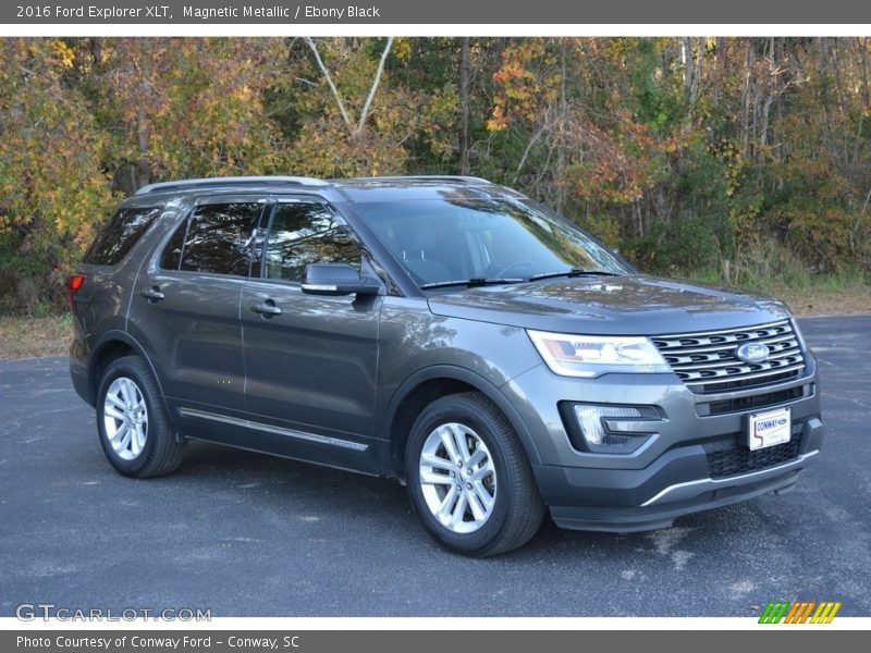 Magnetic Metallic / Ebony Black 2016 Ford Explorer XLT