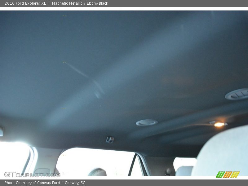 Magnetic Metallic / Ebony Black 2016 Ford Explorer XLT