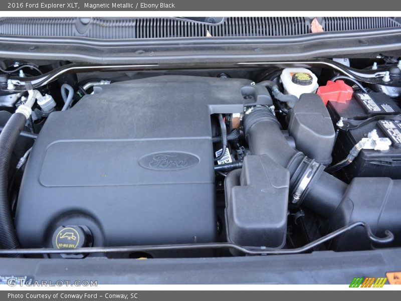 Magnetic Metallic / Ebony Black 2016 Ford Explorer XLT