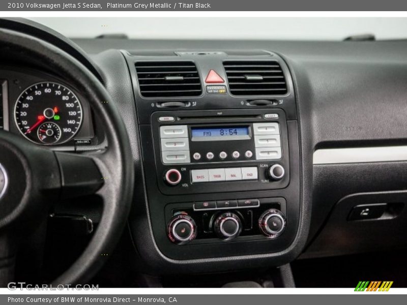 Platinum Grey Metallic / Titan Black 2010 Volkswagen Jetta S Sedan