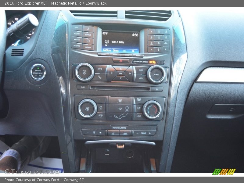 Magnetic Metallic / Ebony Black 2016 Ford Explorer XLT