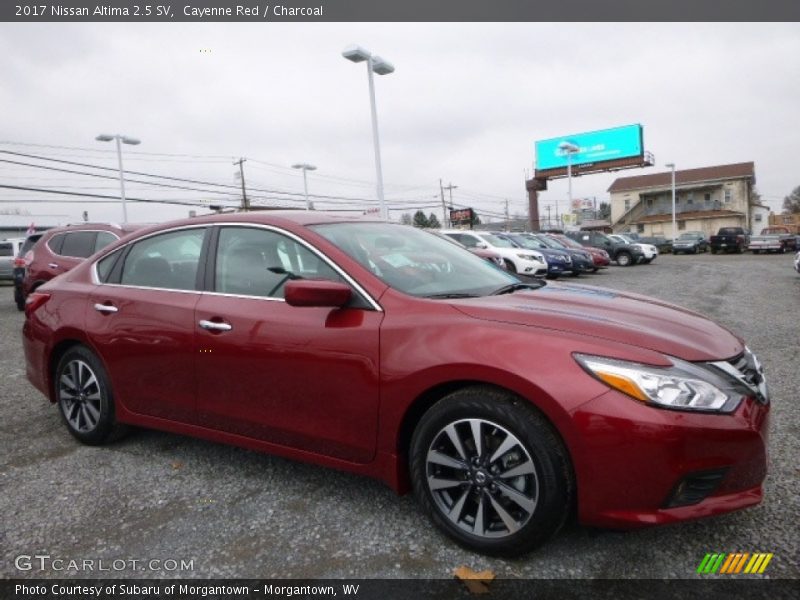 Cayenne Red / Charcoal 2017 Nissan Altima 2.5 SV