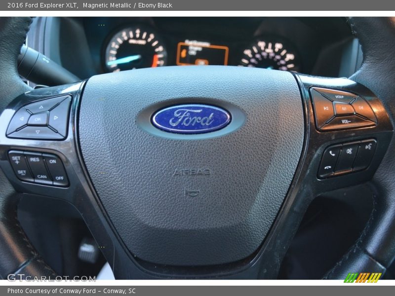 Magnetic Metallic / Ebony Black 2016 Ford Explorer XLT