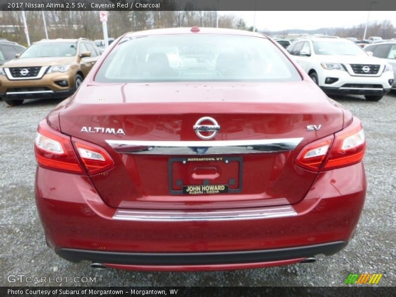 Cayenne Red / Charcoal 2017 Nissan Altima 2.5 SV