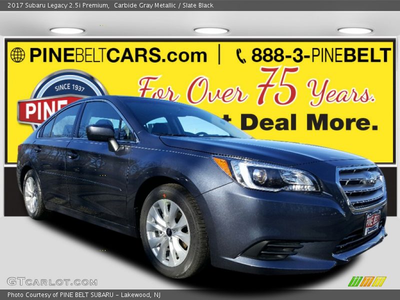 Carbide Gray Metallic / Slate Black 2017 Subaru Legacy 2.5i Premium
