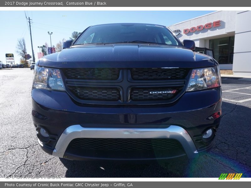 Contusion Blue / Black 2017 Dodge Journey Crossroad