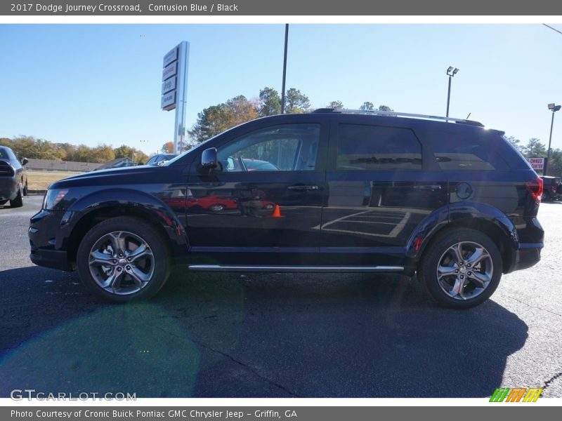 Contusion Blue / Black 2017 Dodge Journey Crossroad