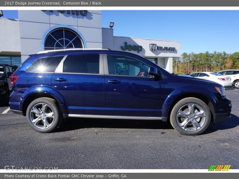 Contusion Blue / Black 2017 Dodge Journey Crossroad