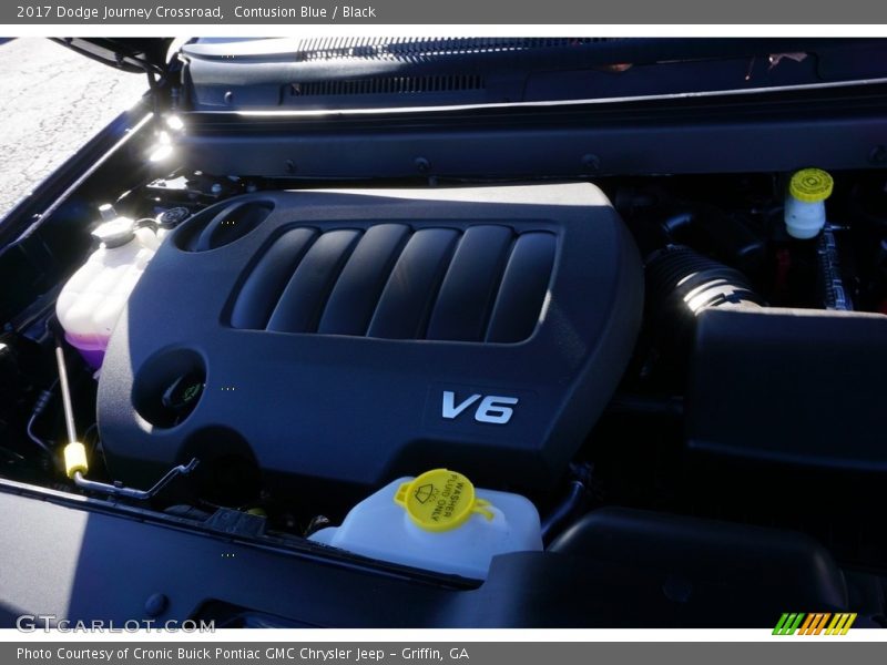 Contusion Blue / Black 2017 Dodge Journey Crossroad