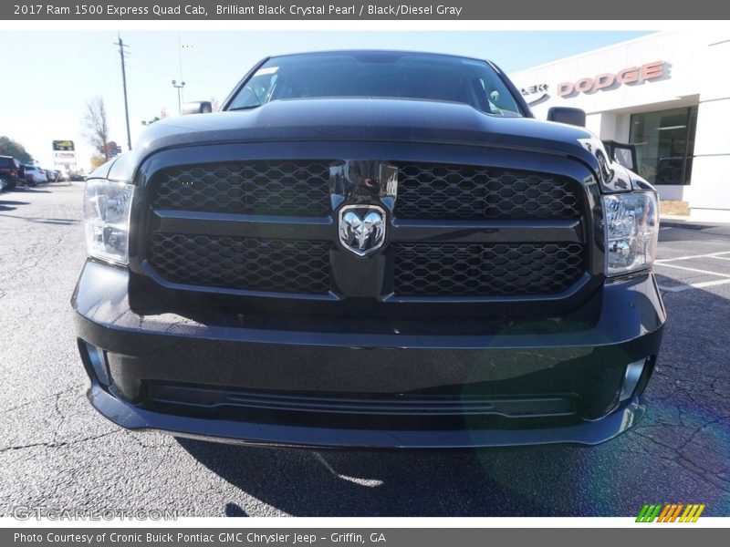Brilliant Black Crystal Pearl / Black/Diesel Gray 2017 Ram 1500 Express Quad Cab