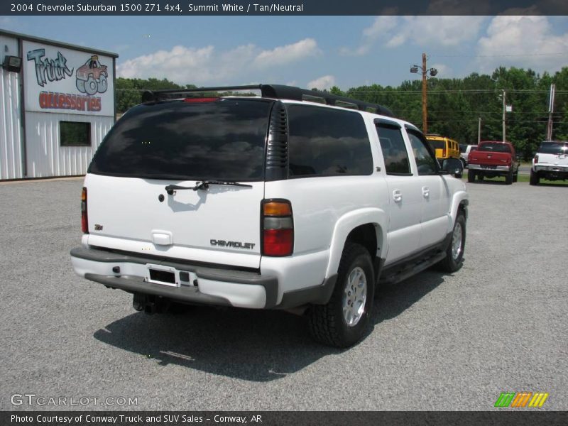 Summit White / Tan/Neutral 2004 Chevrolet Suburban 1500 Z71 4x4