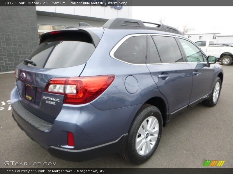 Twilight Blue Metallic / Warm Ivory 2017 Subaru Outback 2.5i Premium