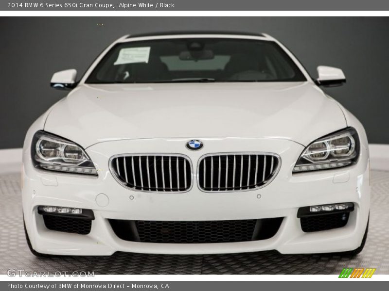 Alpine White / Black 2014 BMW 6 Series 650i Gran Coupe