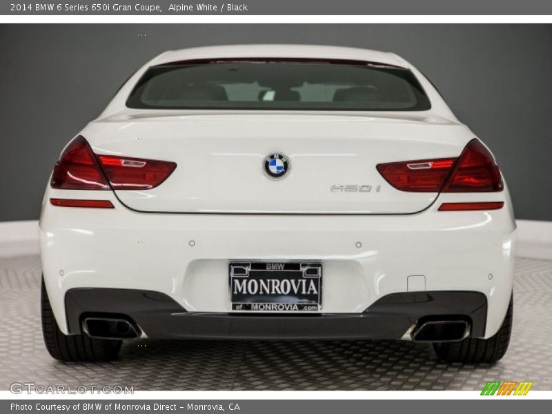 Alpine White / Black 2014 BMW 6 Series 650i Gran Coupe