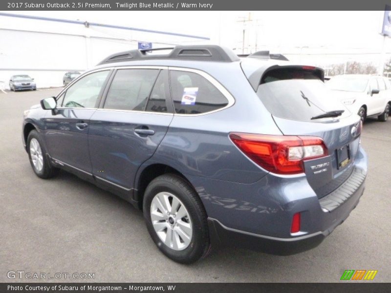 Twilight Blue Metallic / Warm Ivory 2017 Subaru Outback 2.5i Premium