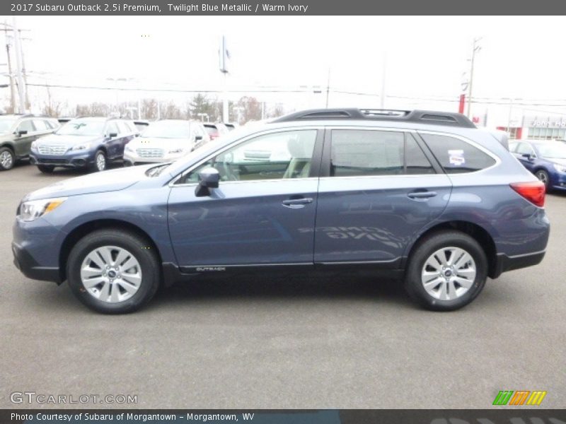 Twilight Blue Metallic / Warm Ivory 2017 Subaru Outback 2.5i Premium