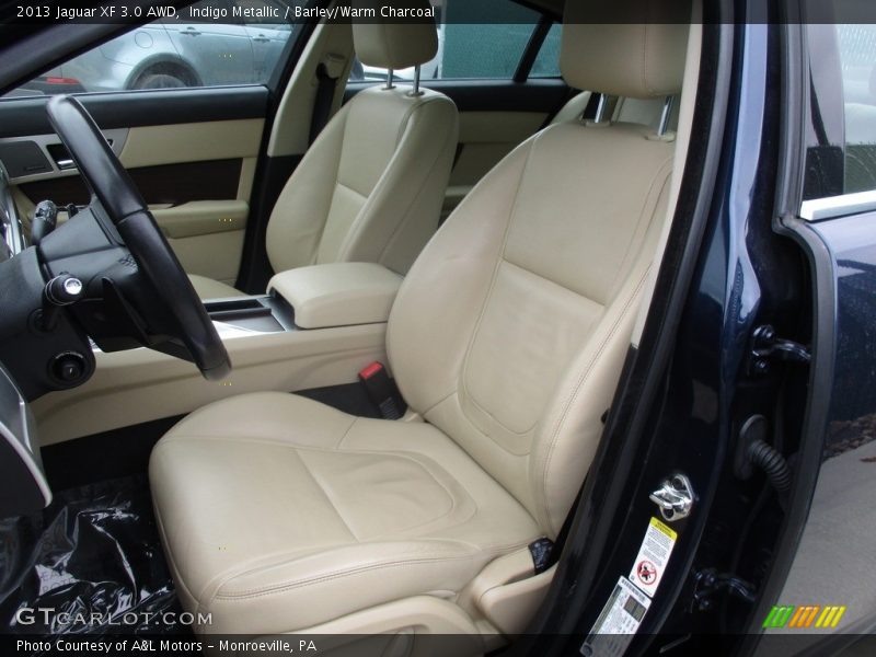 Indigo Metallic / Barley/Warm Charcoal 2013 Jaguar XF 3.0 AWD