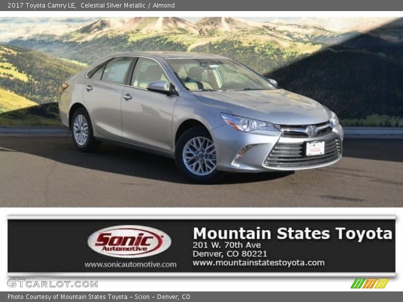 Celestial Silver Metallic / Almond 2017 Toyota Camry LE