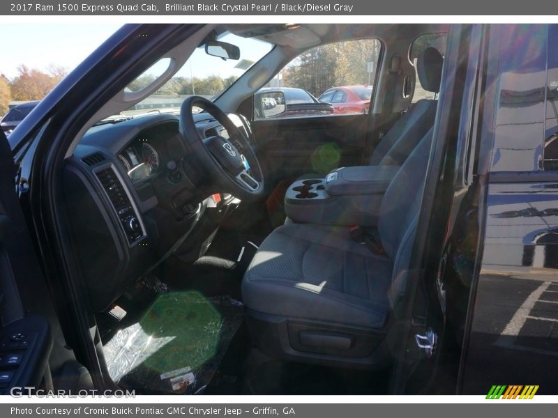 Brilliant Black Crystal Pearl / Black/Diesel Gray 2017 Ram 1500 Express Quad Cab