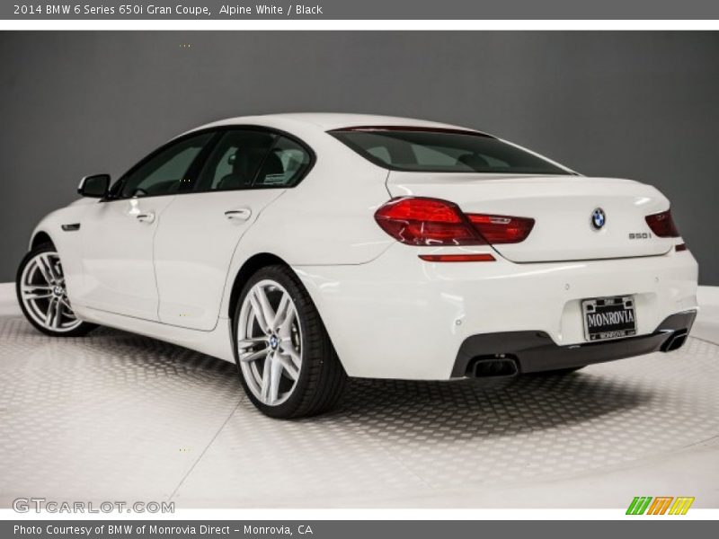 Alpine White / Black 2014 BMW 6 Series 650i Gran Coupe