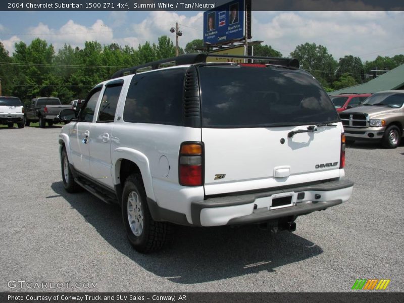 Summit White / Tan/Neutral 2004 Chevrolet Suburban 1500 Z71 4x4