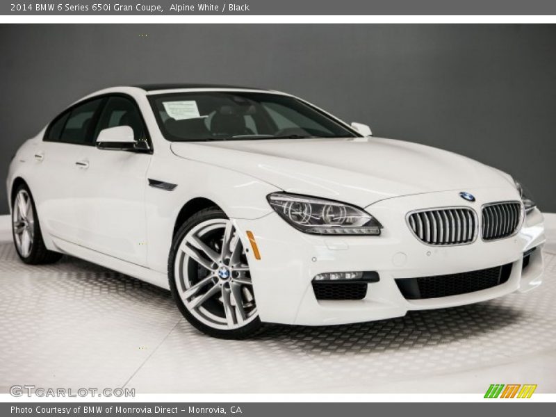Alpine White / Black 2014 BMW 6 Series 650i Gran Coupe