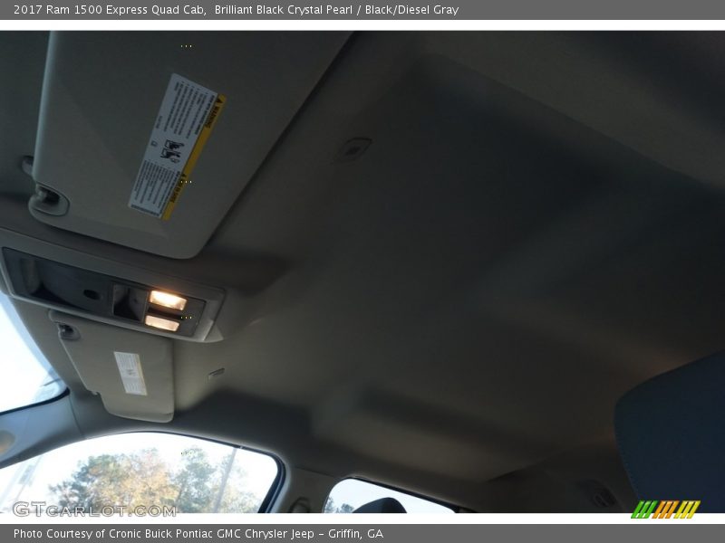 Brilliant Black Crystal Pearl / Black/Diesel Gray 2017 Ram 1500 Express Quad Cab