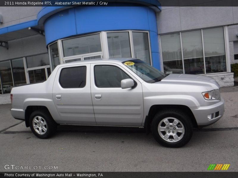 Alabaster Silver Metallic / Gray 2011 Honda Ridgeline RTS