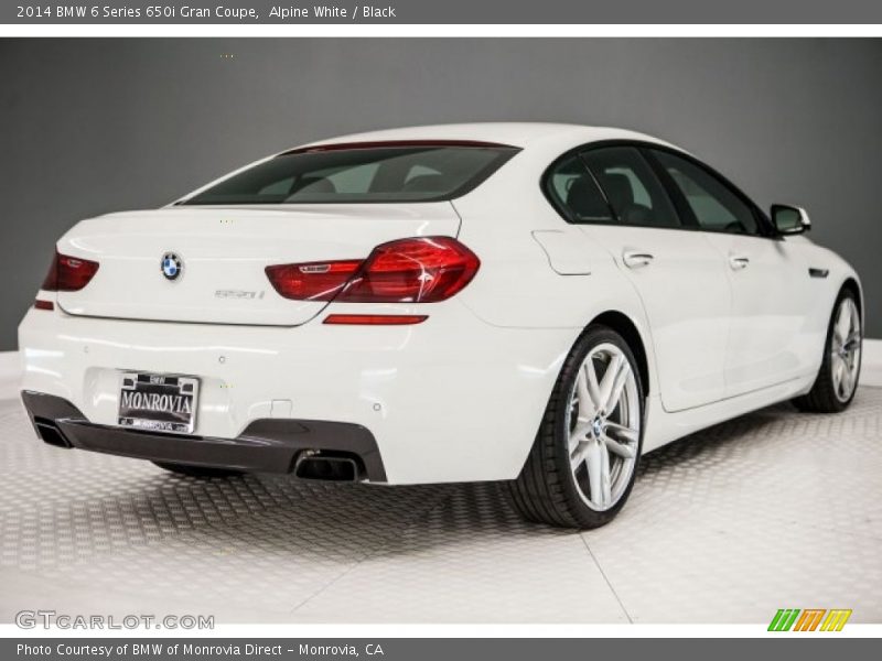 Alpine White / Black 2014 BMW 6 Series 650i Gran Coupe