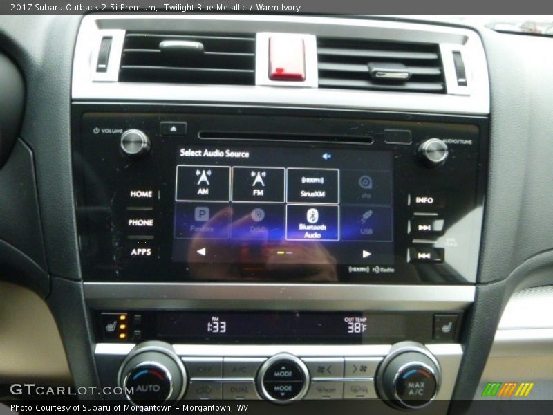 Twilight Blue Metallic / Warm Ivory 2017 Subaru Outback 2.5i Premium
