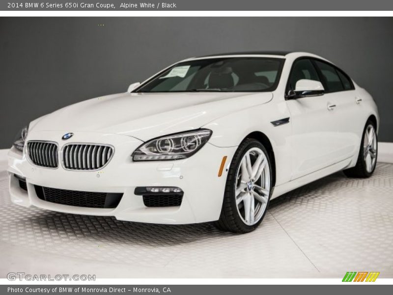 Alpine White / Black 2014 BMW 6 Series 650i Gran Coupe