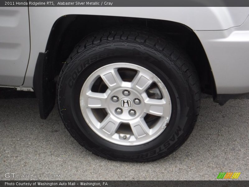 Alabaster Silver Metallic / Gray 2011 Honda Ridgeline RTS